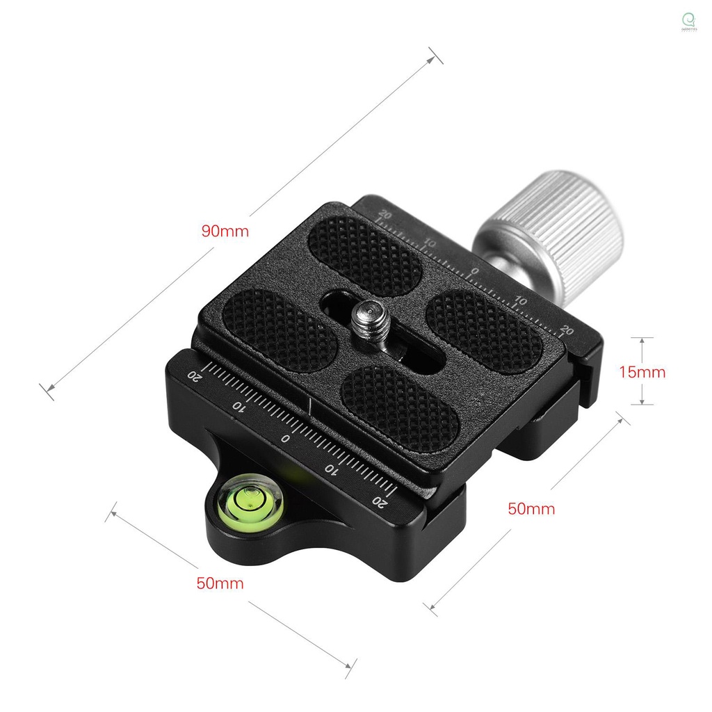 Andoer Dc-50P แคลมป์ปลดเร็วกล้อง อะลูมิเนียมอัลลอย เข้าได้กับ Arca Swiss Standard Quick Release Plate