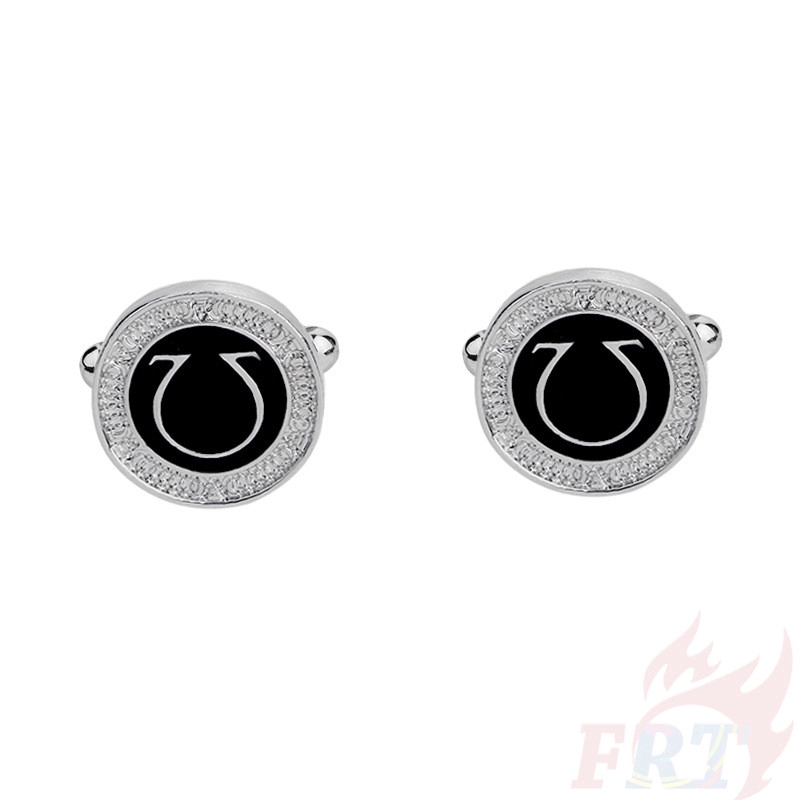 Omega คัฟลิงค์ 2Pcs/Pair Ω Fashion Shirt Cufflinks Cuff Button
