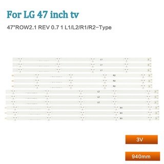 แถบไฟแบ็คไลท์ led สําหรับ LG 47LN5400-CN 47E5ERS 47LN579E-CA LCD 6916L-1174A/1177A 12 ชิ้น = 6 ชุด