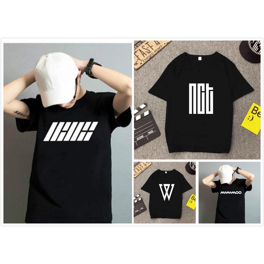 Summer black T Korea idols nct iKON winner mamamoo women fashion t-shirt college