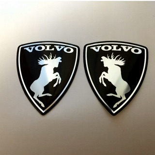 Aluminum-polyutethane car stickers VOLVO PRANCING MOOSE