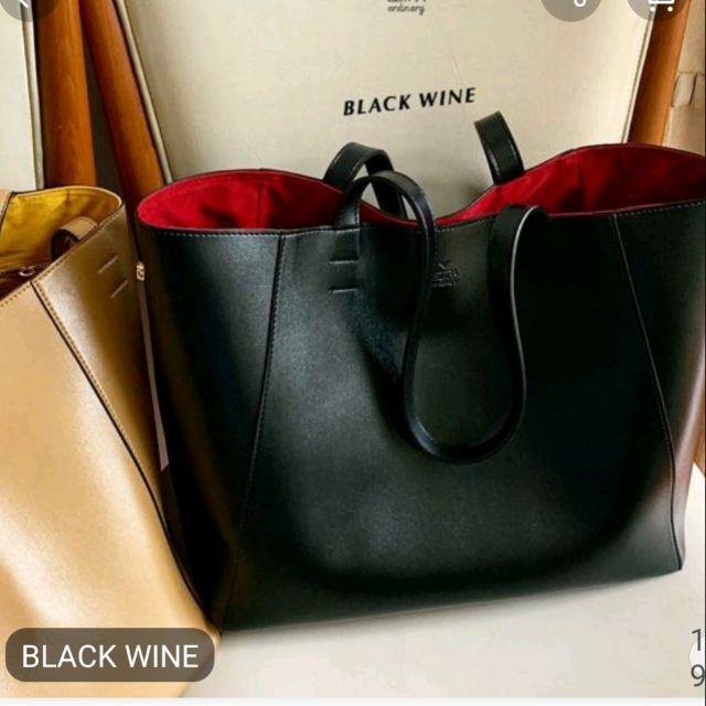 Used Eztra karla redwine black bag