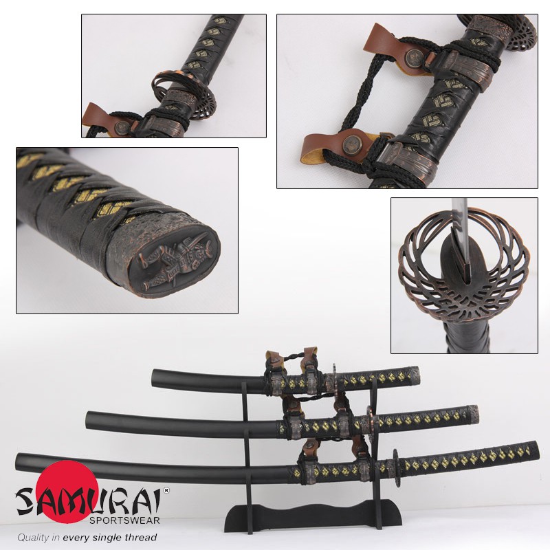 Samurai Sword ดาบซามูไร 3 เล่ม 3 ขนาด JAPAN คาตานะ サムライ Katana Dragon ดาบนินจา มีดดาบ Ninja ดาบญี่ปุ่น รุ่น W 45