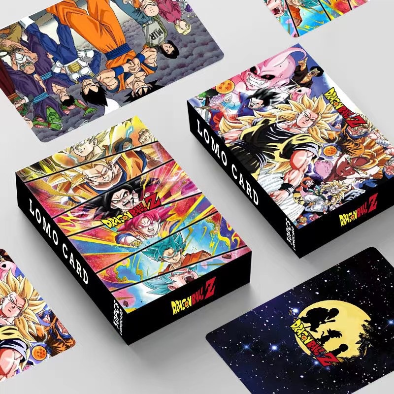 โฟโต้การ์ด พิมพ์ลายการ์ตูนดราก้อนบอล สองด้าน 30 ชิ้น