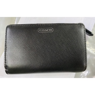 Coach black color safriano short wallet