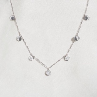 Silvermatters สร้อยคอโชคเกอร์ คริสตัลพระจันทร์ข้างขึ้นข้างแรม (Moon Phase Choker Necklace)