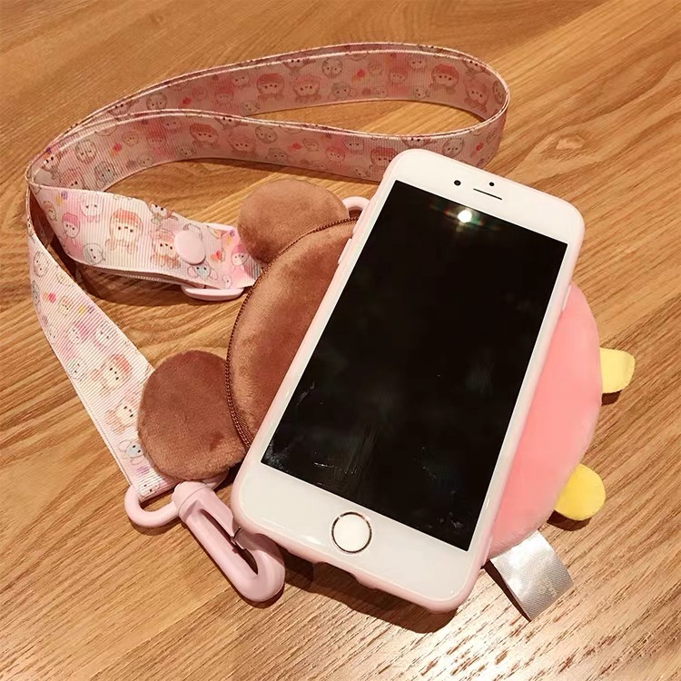 Huawei Y7A P10 P20 P30 P40 Pro Nova7SE Nova6 Nova6SE Nova7i Nova2lite P20lite Nova3e P30lite Nova4e Nova2i Nova3 Nova3i Nova4 Nova5 Nova5i Phone Case Plush Cartoon Coin Purse #8