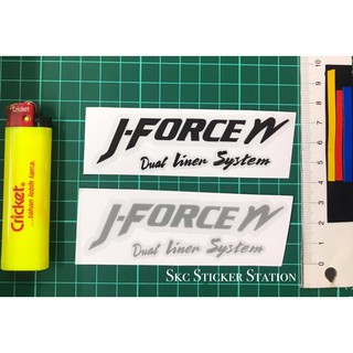 Shoei J-force N Dual Liner System / J force สติกเกอร์ พิมพ์ลาย &amp; Laminated &amp; Diecut shoei jforcen