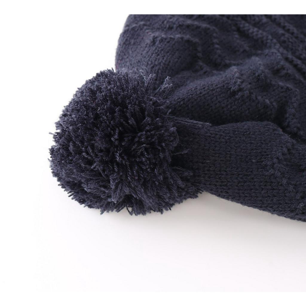 Connectyle Women's Rib-Knit Beanie Hat - Stretch Cuffed Winter Ski Cap, Navy Blue, One Size - View #2
