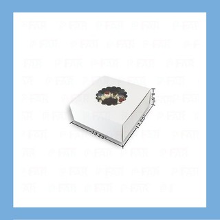 กล่องเค้ก 5 ปอนด์ ขนาด 13.25x13.25x5.5 นิ้ว (50ใบ) INH101
