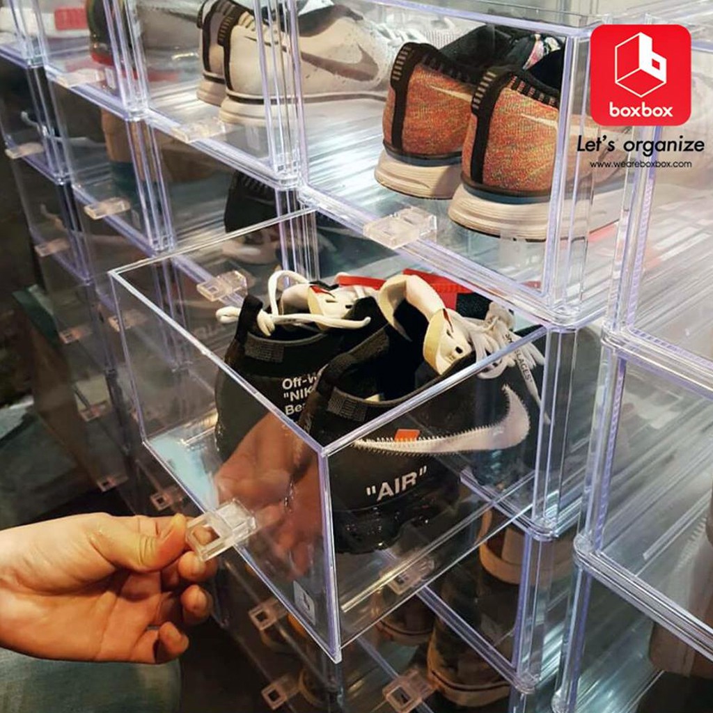boxbox กล่องรองเท้าใส แบบลิ้นชักพรีเมี่ยม รูปที่ 8