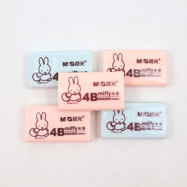 M&G ยางลบก้อนนุ่ม 4B miffy ฟ้าชมพู FXP96319