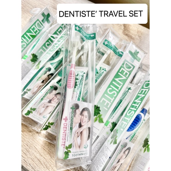 Dentiste’Travel Set ชุดแปรงสีฟัน+ยาสีฟันเดนทิสเต้พลัสไวท์ ขนาด 20 กรัม แบบพกพา แปรงสีฟัน ยาสีฟัน เดนทิสเต้ DENTISTE