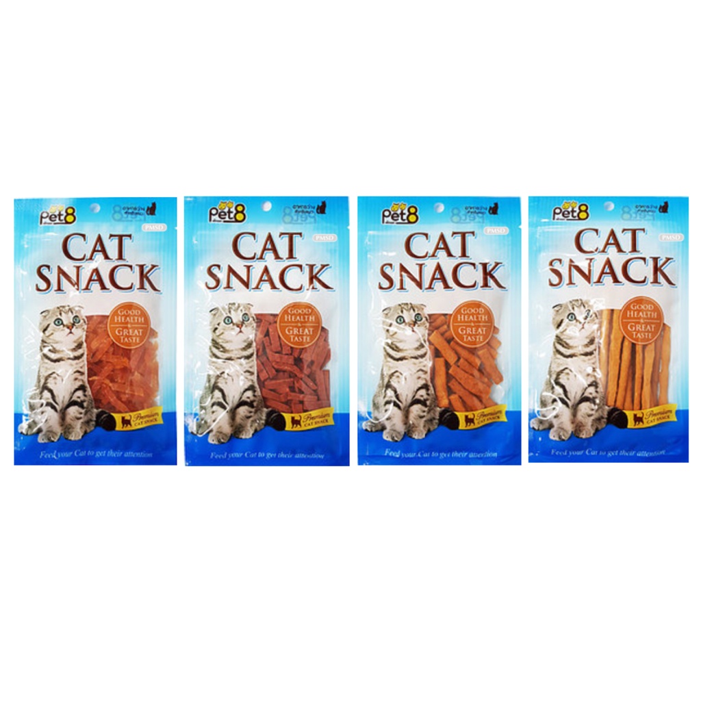 ขนมแมว Pet8 Cat Treats 50 G เพ็ทเอท แท่งเล็กเคี้ยวเพลิน สำหรับแมวทุกสายพันธุ์