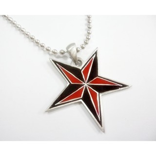 สร้อยคอพร้อมจี้พิวเตอร์ pewter รูปดาว Nautical star