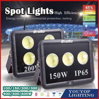 สปอตต์ไลท์ Spotlight LEDflood light ไฟส่องตึกไฟส่องป้ายไฟส่องนามCOB ถูกที่สุด กันน้ำ กันฝน น น้ำหนักเบา 100W 200W 300W