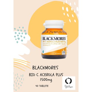 Blackmores Bio C Acerola PLUS 1500 mg (Dietary supplement) 40 เม็ด