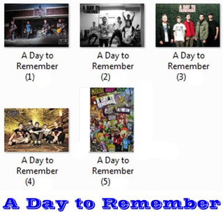 โปสเตอร์  A Day to Remember (6แบบ) วง ดนตรี รูป ภาพ ติดผนัง สวยๆ poster 34.5 x 23.5 นิ้ว (88 x 60 ซม.โดยประมาณ)