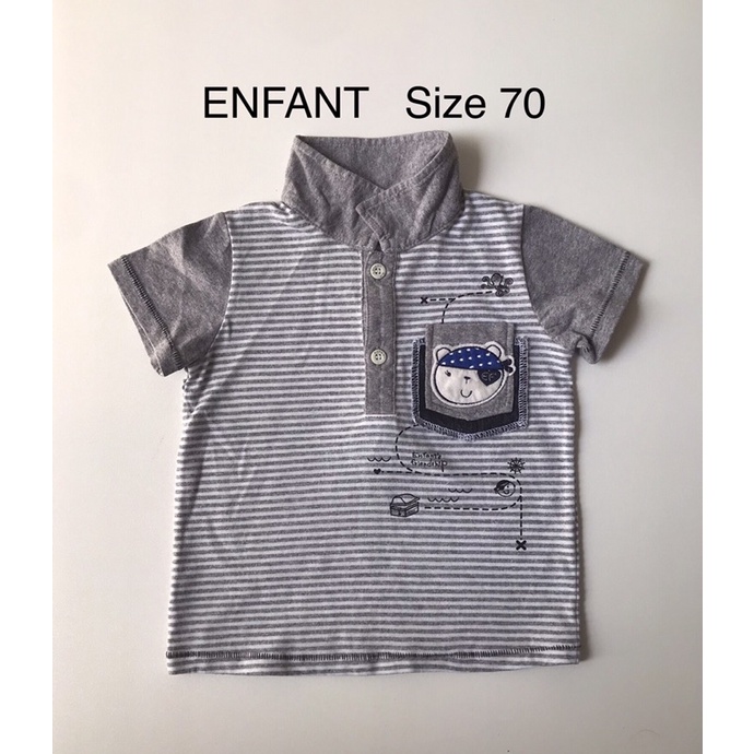 อองฟองต์ Enfant ไซส์ 70  เสื้อเด็กชายมือสอง