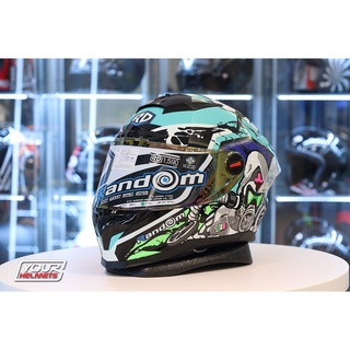 หมวกกันน็อค RANDOM HELMETS รุ่นCZ-R BT VIRUS GREEN MINT