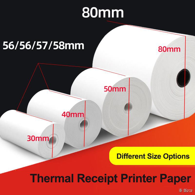 300X Thermal Paper Cash Register Receipt Roll For Mobile 58mm 30mm Mini Printer
