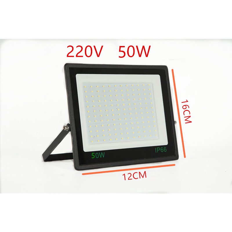 PST สปอตไลท์ ไฟสว่าง Spotlight LED 10W/20W/30W/50W/ เต็ม Floodlight AC 220V (ใช้ไฟบ้าน220V) แสงขาว IP66 สว่างมากๆ