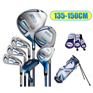 PGM NEW SEED BOY GOLF with Bag Set 7pcs Fit By Height 135-150cm ชุดเซ็ทไม้กอล์ฟ (JRTG005) Product Size Medium