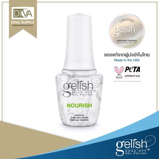 Harmony gelish Nourish Cuticle Oil 15 ml.ออยบำรุงหนังรอบเล็บ และให้ความชุ่มชื่นเล็บให้สุขภาพดี ยืดหยุ่น กลิ่นหอม นิยมใช้