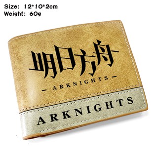 Arknights การ์ตูนสั้นนักเรียน PU กระเป๋าสตางค์แบบสบาย ๆ