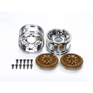 TAMIYA 50549 2-PIECE WIDE MESH WHEELS (1 PAIR, 4WD/TOURING CAR)