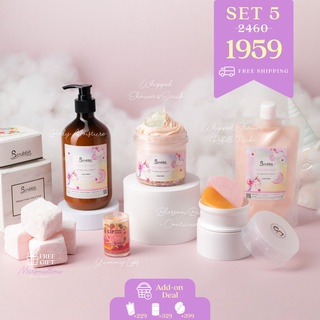 Gift Set 5 : วิปนุ่ม กระปุก + รีฟิล + บอดี้ มอยซ์เจอร์ + ยัมมี่ลิป + แชมพู&amp;คอนดิชั่นเนอร์บาร์ พร้อมกระปุก