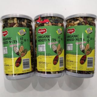 Nuttos Organic Mixed Nuts ถั่วรวมออร์แกนิค กระปุกซีลอย่างดี ขนาด 400 กรัม