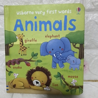 Usborne very first words  Animals (board book )