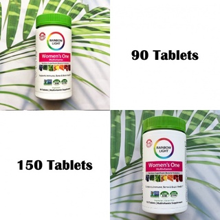 วิตามินรวมสำหรับผู้หญิง Womens One Multivitamin Rainbow Superfoods Blend &amp; Probiotics 90 or 150 Tablets (Rainbow Light®)