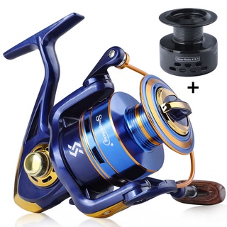 SOUGAYILANG 12BB Spinning Fishing Reel 4.9:1/5 2:1เกียร์ Ratio ม้วนเอ็นตกปลาลากสำหรับน้ำจืดน้ำเค็มตกปลาเกียร์