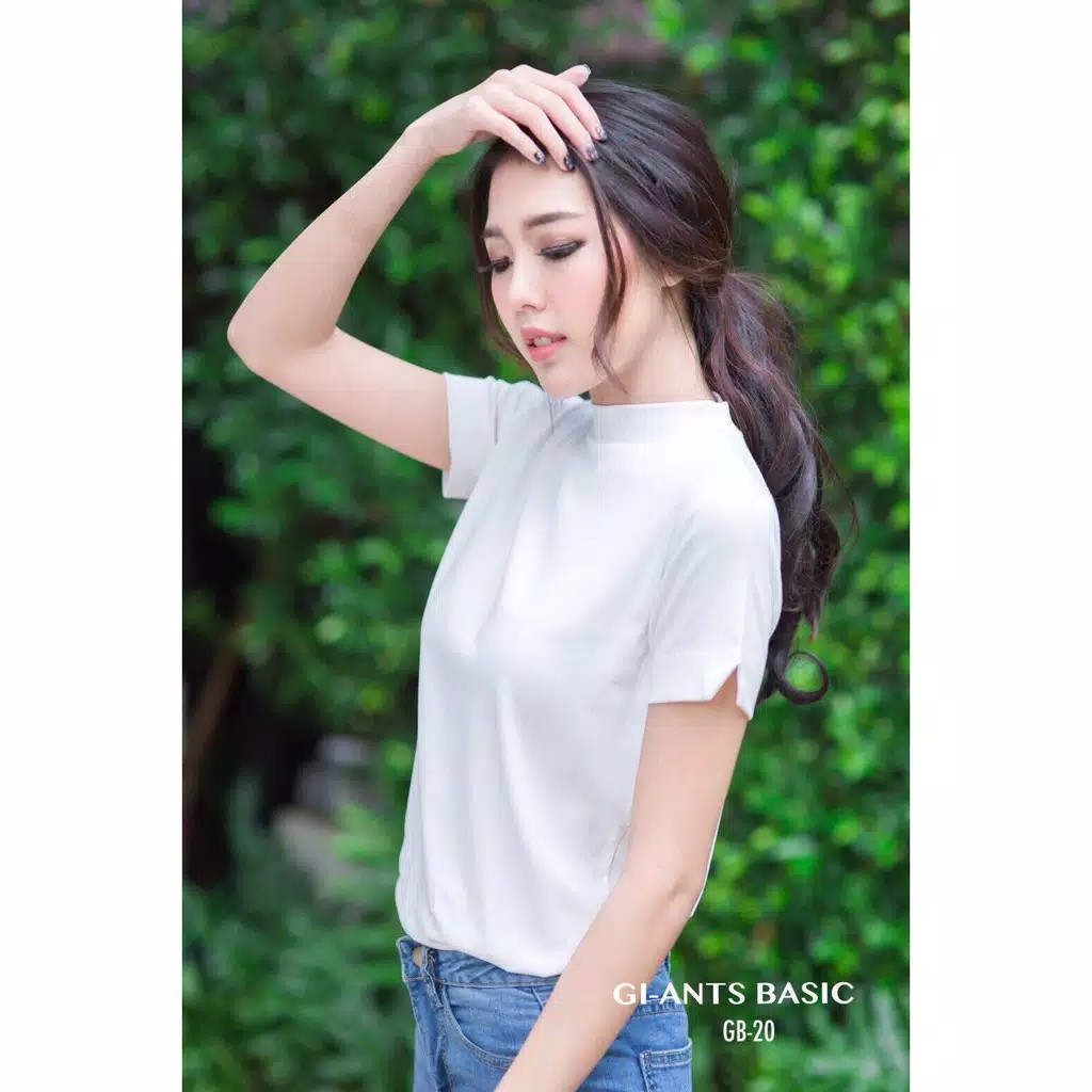 GIANTS BASIC ต้นฉบับ | เสื้อยืดคอ TURTLE พร้อม SPLIT SLEEVES V | GI-ANTS STUDIO BANGKOK | BANGKOK IM