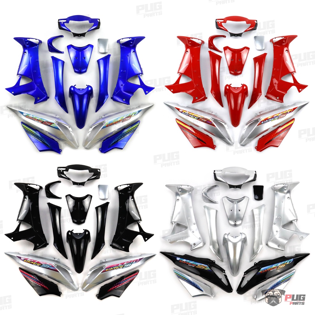 PUGParts ชุดสีเวฟ125s ไฟเลี้ยวบังลม ปี2005(ชุด13ชิ้น) ชุดสีW125Sไฟเลี้ยวบังลม ชุดสีเวฟ 125S บังลม ชุดสีบังลม