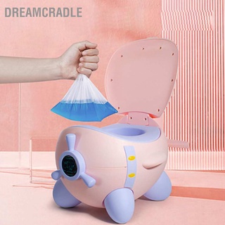 Dreamcradle เบาะนั่งฝึกไม่เต็มเต็ง รูปการ์ตูนเครื่องบินน่ารัก ถอดออกได้ ทําความสะอาดง่าย สําหรับเด็ก