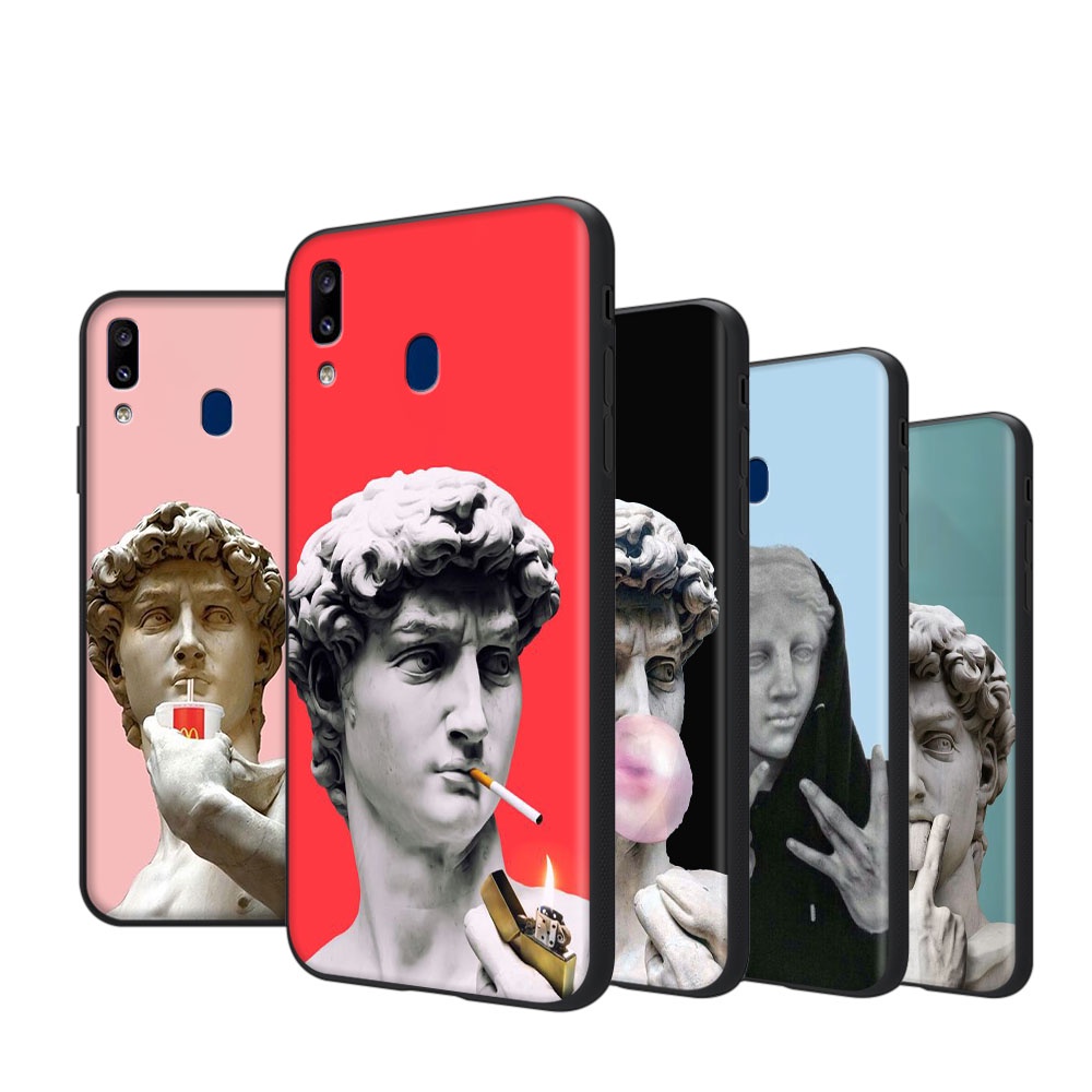 WI-38 David รูปปั้น Soft Case สําหรับ Motorola Moto G9 G30 G60 5G G60S G20 G40 G10 G50 Plus G Power 