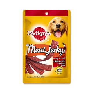 เพดดิกรี ขนมสุนัข มีทเจอร์กี้ รสเนื้อ 80 กรัม x 3 ซอง อาหารสุนัข Pedigree Meat Jerky Beef 80 g x 3