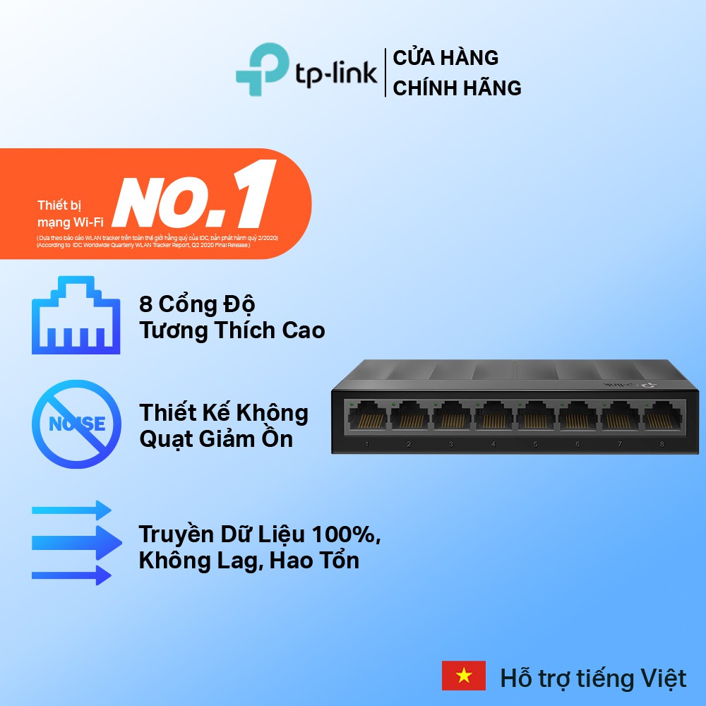 TP-Link LS1008G 8-Port 10/100/1000Mbps Desktop Switch