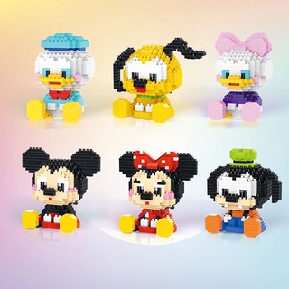 บล็อกตัวต่อ รูป Disney Mickey Mouse LinaBell ของเล่นสําหรับเด็ก