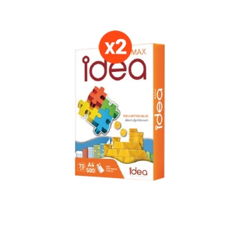 [ส่งฟรี!] Idea Max กระดาษถ่ายเอกสาร 70 แกรม A4 บรรจุ 2 รีม