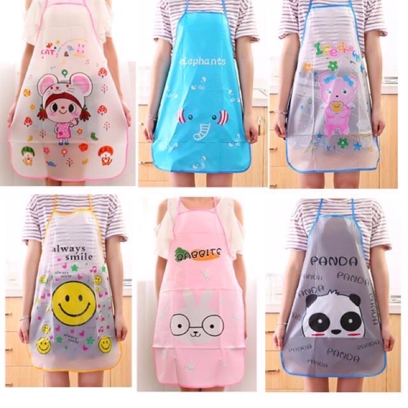 ผ้ากันเปื้อนเด็ก ลายการ์ตูน กันน้ำ 9 ลาย น่ารัก ซักง่าย