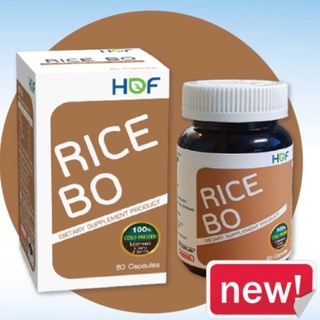 🌾🌾ถูกมาก(แท้💯)✔ HOF RICE BO ฮอฟ ไรซ์ บีโอ น้ำมันรำข้าวสกัดเย็น ไร้สารเคมี ขนาด 60 แคปซูล🌾🌾 🌷