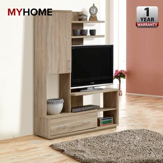 MYHOME DESIGN: AYNA Oak Wooden TV Rack