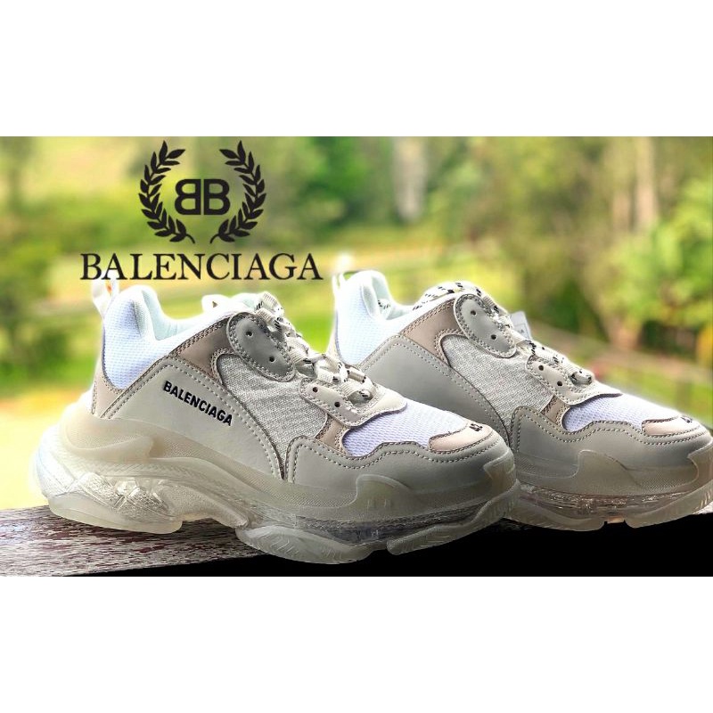 รองเท้า BALENCIAGA Triple S Clear Sole มือสองของแท้ 100 Size 8us