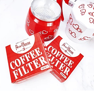 กระดาษกรองกาแฟ สำหรับ มอคค่าพอท MOKA POT FILTER 3/6 CUP (100แผ่น)