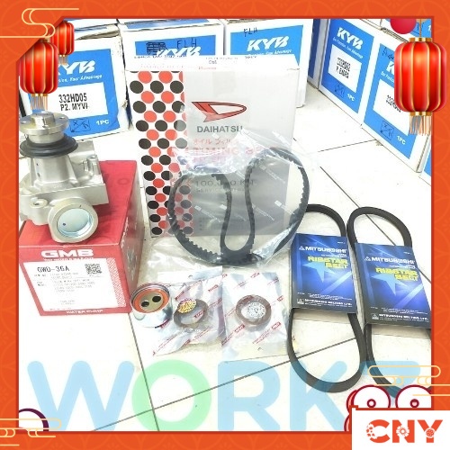 PERODUA KANCIL 660 TIMING BELT KIT SET 100,000KM *ซีลน้ํามันไวโอลิน* GMB WATER PUMP FAN BELT