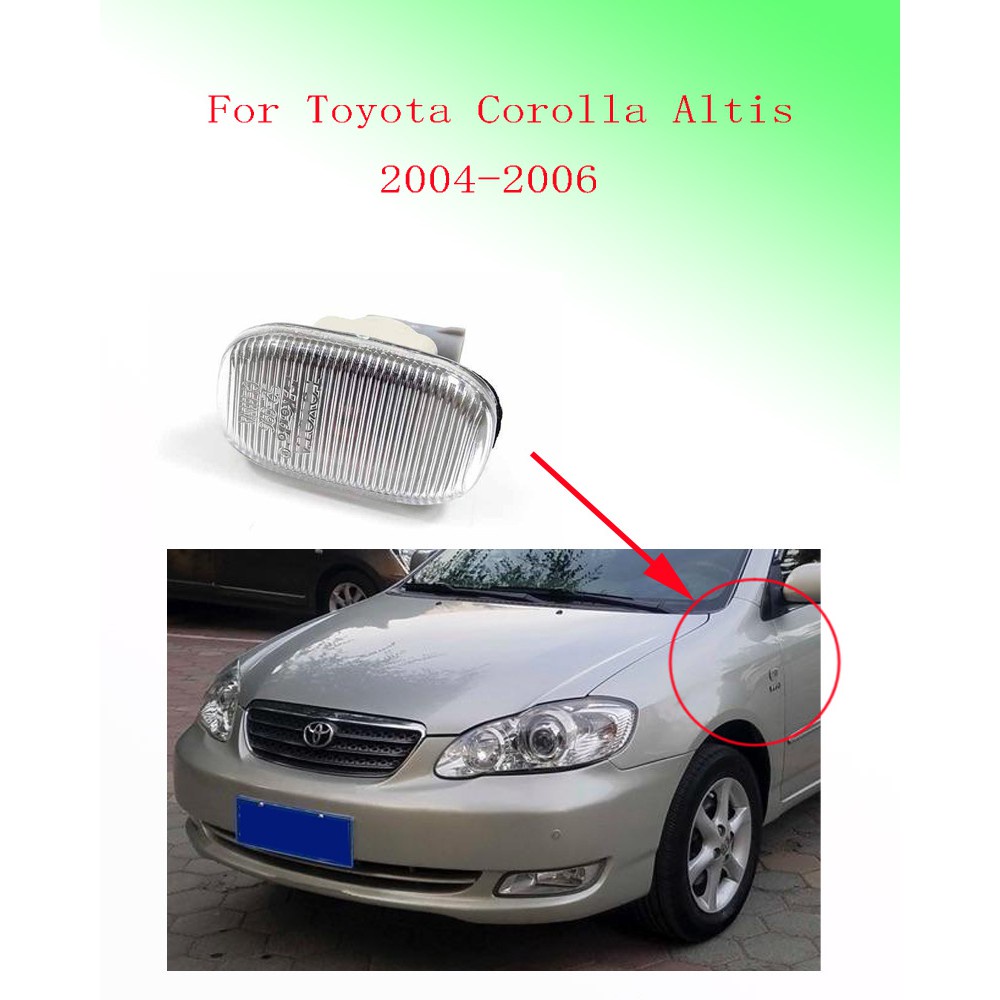 หลอดไฟเลี้ยว ติดด้านข้างบังโคลน สําหรับ Toyota Corolla Altis 2004 2005 2006